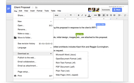 Google Docs na svim browser-ima