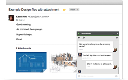 gmail i hangouts