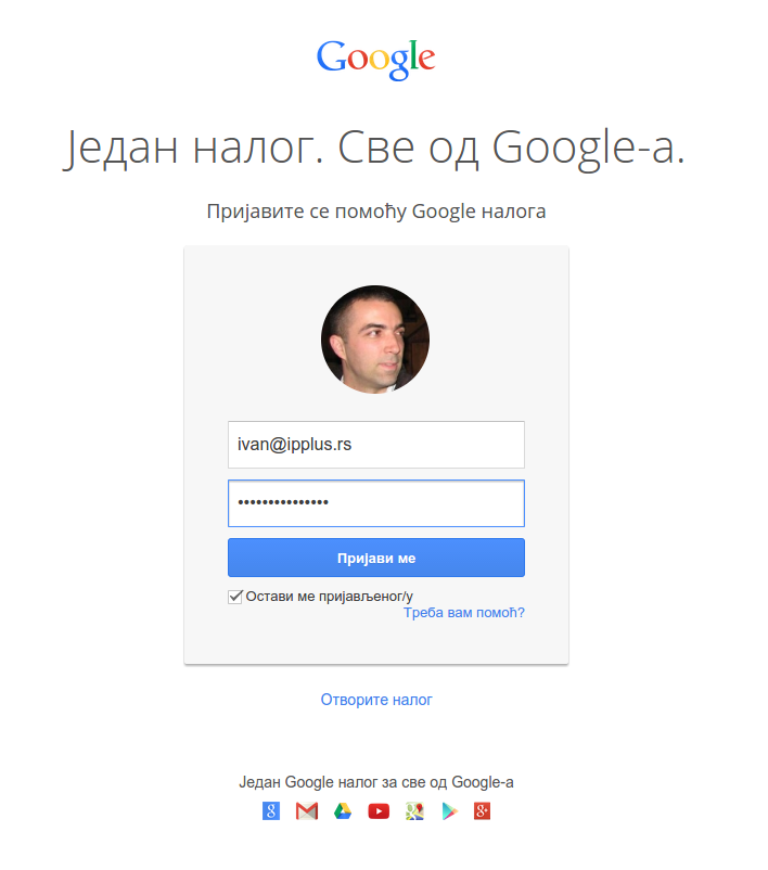 gmail prijava