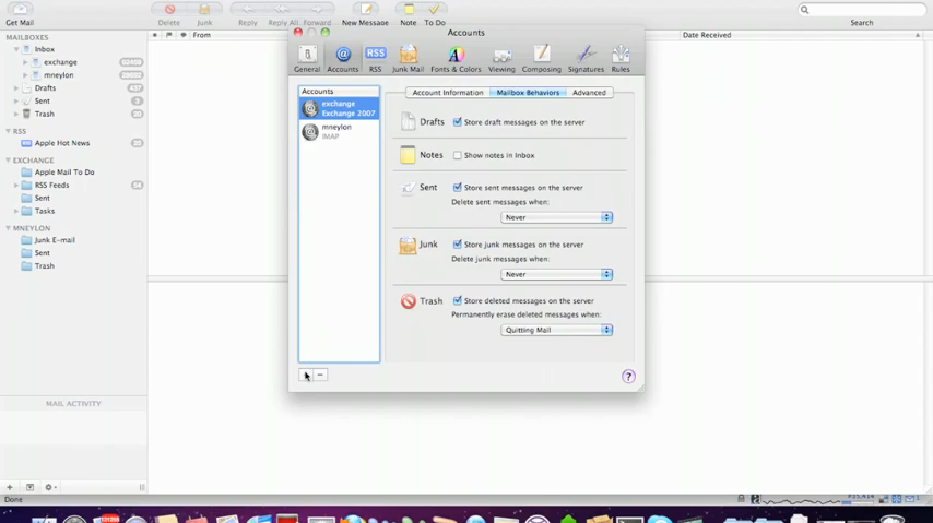 Mac Mail - Accounts